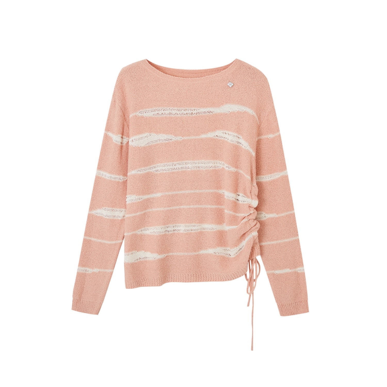 SOMESOWE S2508187 Irregular striped sweater