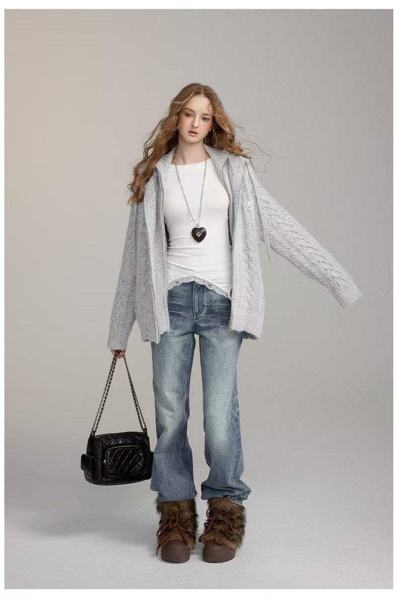 VIA PITTI V24DP280 Loose straight leg jeans(2color)