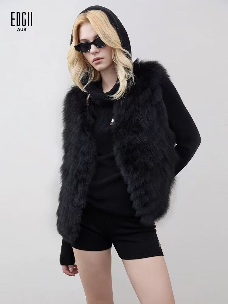 EDGII ED50AW1004 Silhouette fur vest