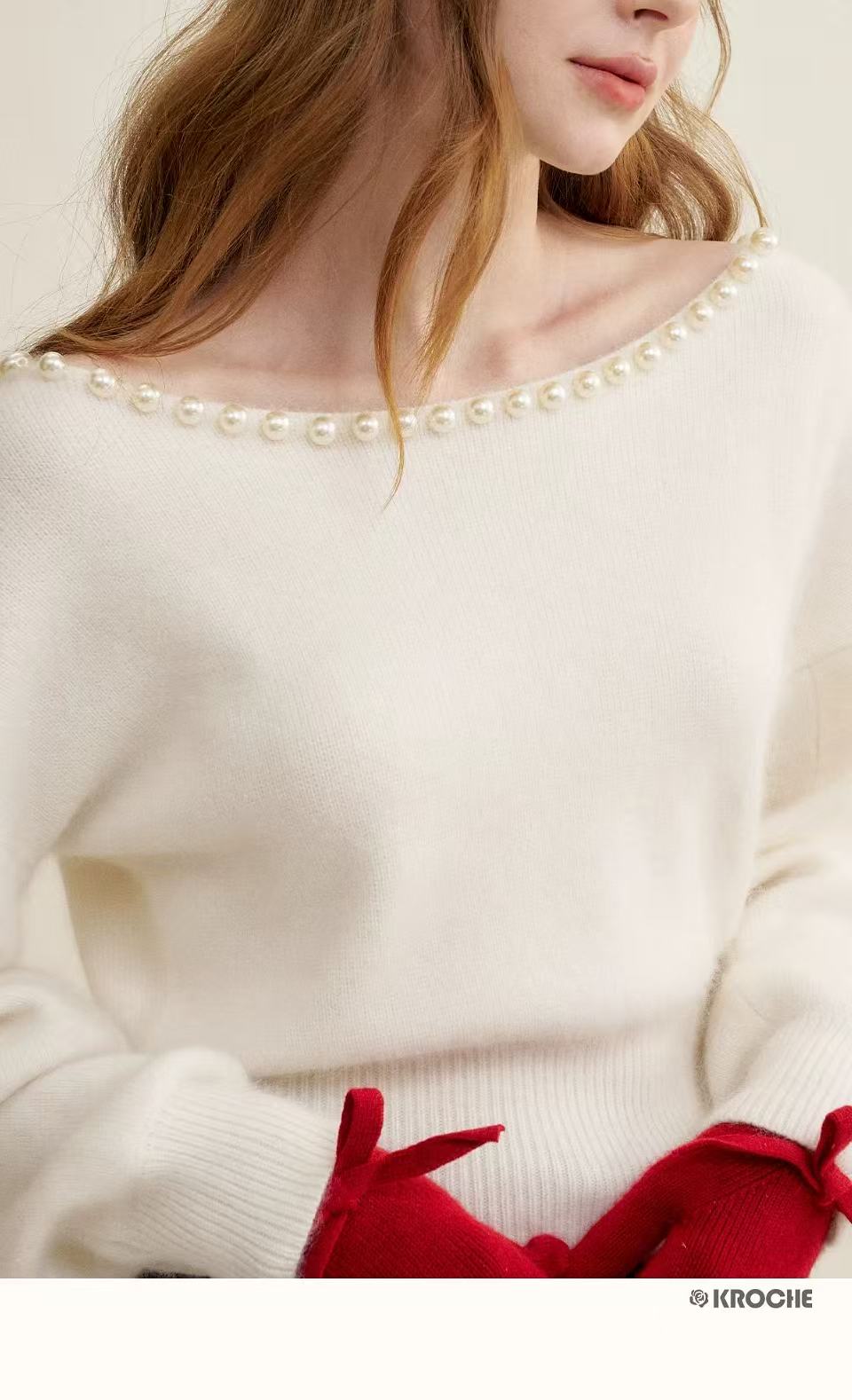 Kroche Pearl wool knitted sweater