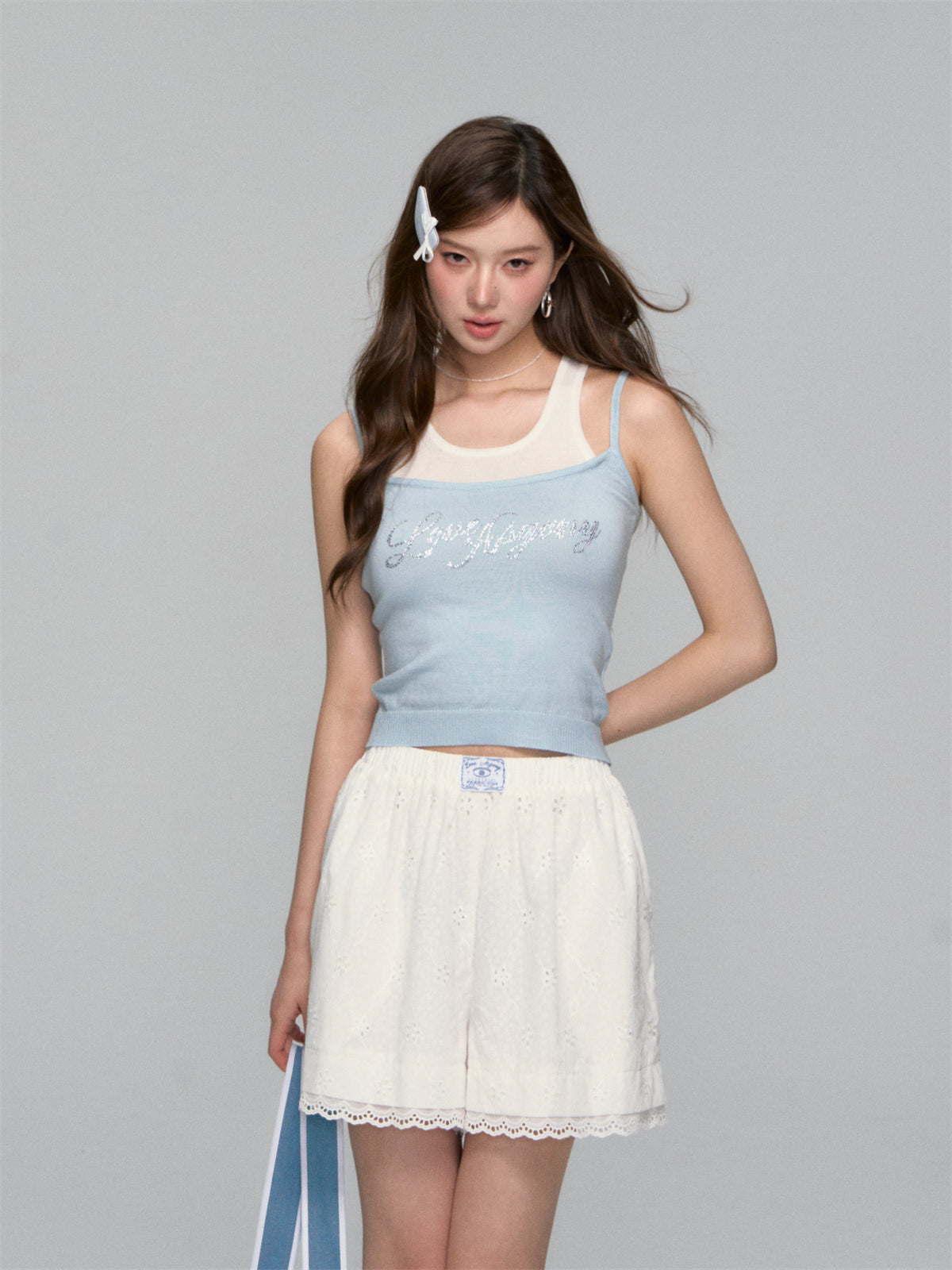 AsGony ASG25112 Wool blend knitted vest (3color)