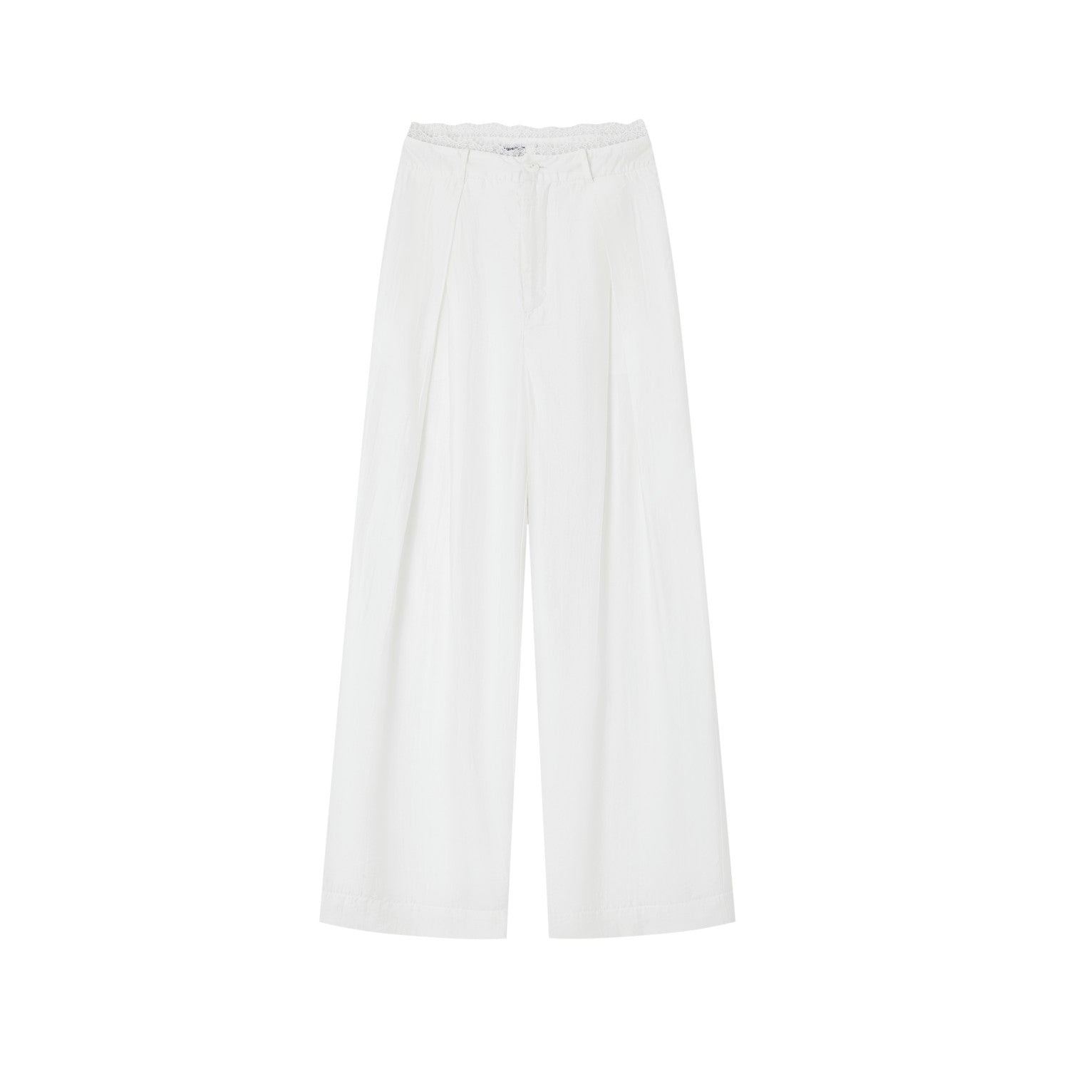 SOMESOWE S2508125 Pearlescent organza cool trousers (3color)