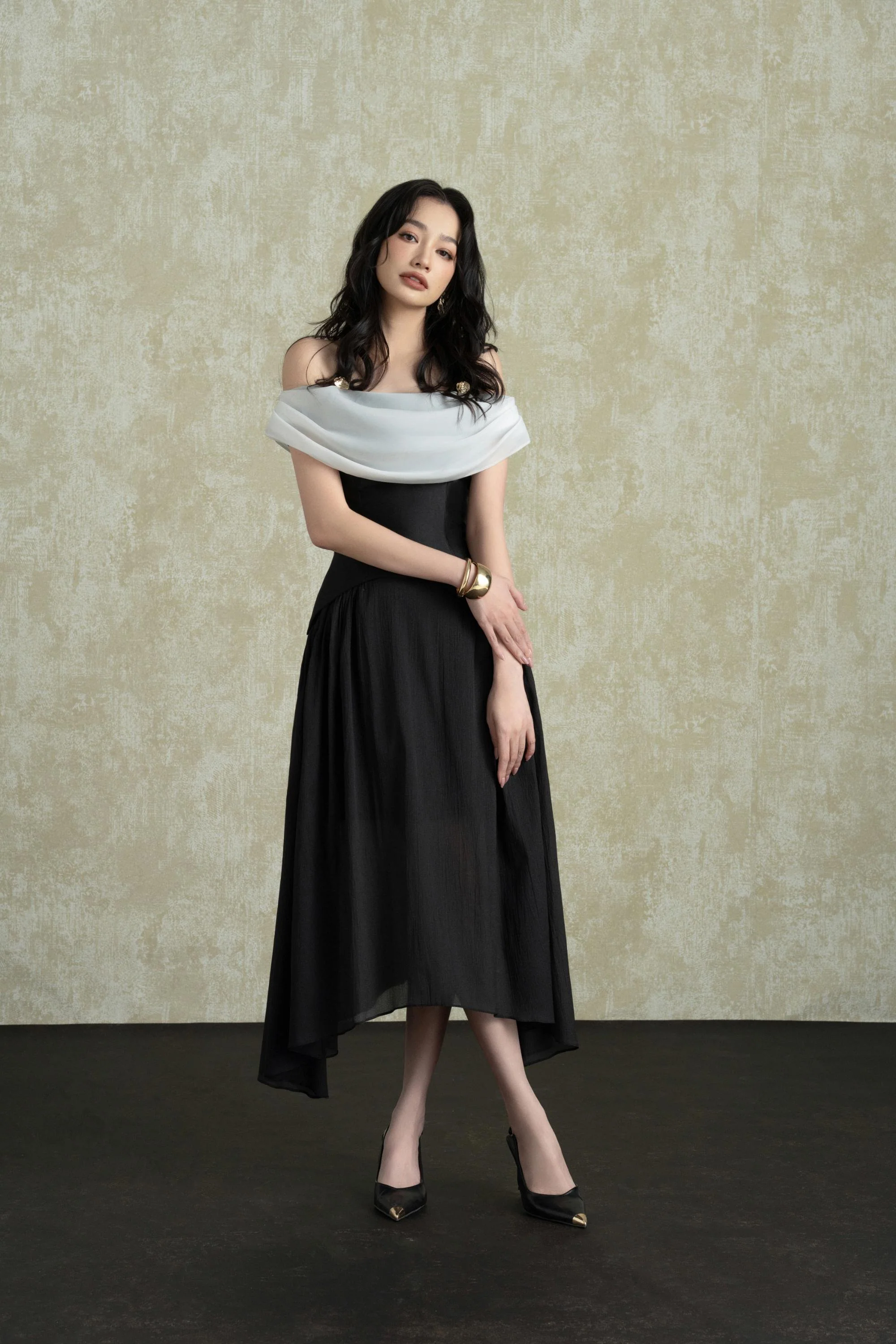 BYDENIO Jumia Halter Strap Mullet Midi Dress