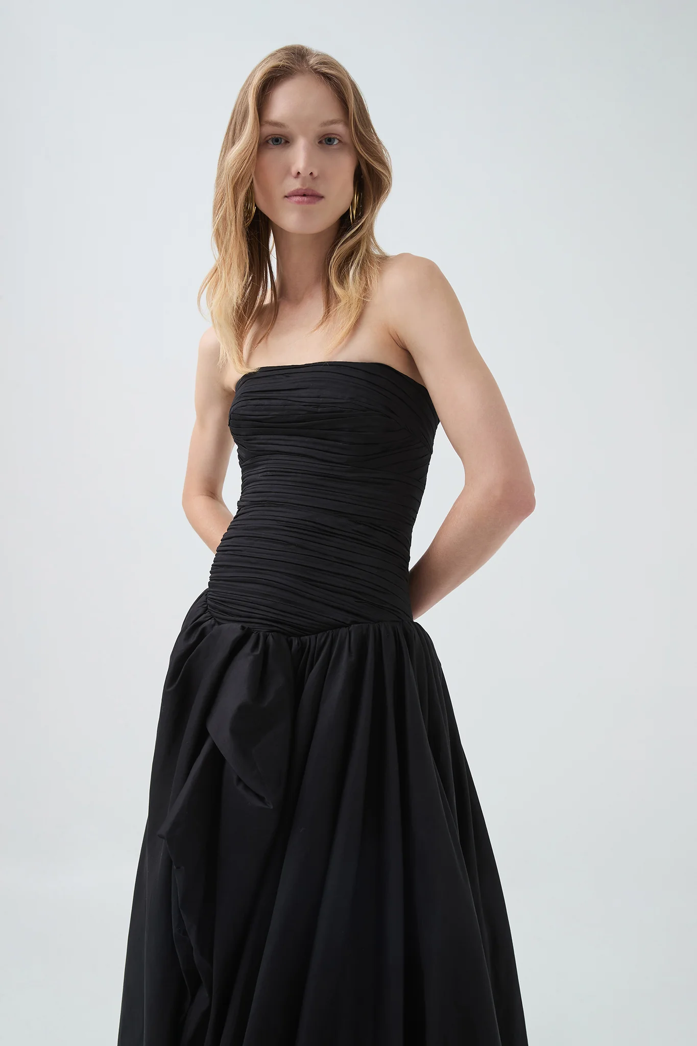 Aje Violette Bubble Hem Maxi Dress(Black)