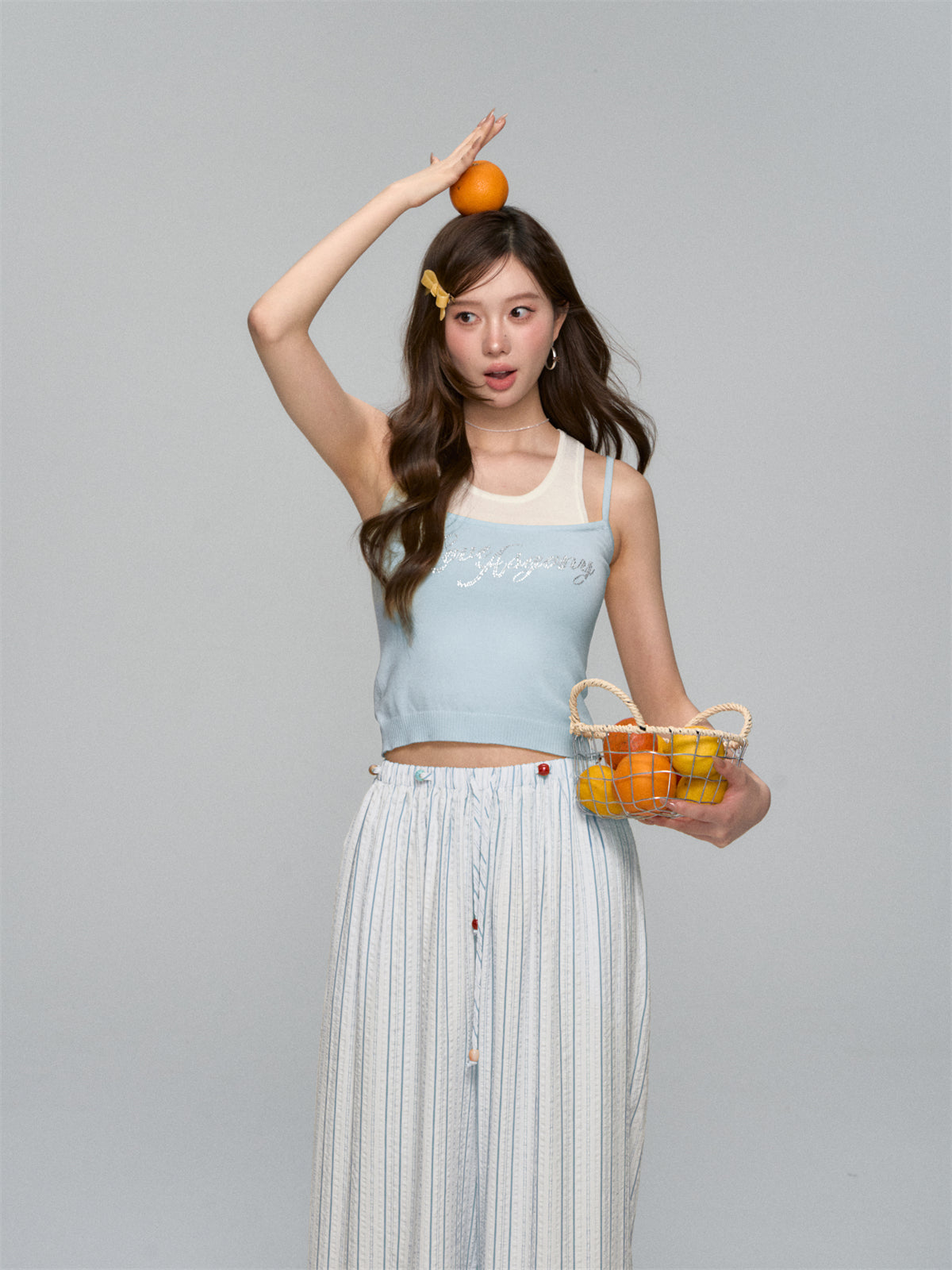 AsGony ASG25112 Wool blend knitted vest (3color)