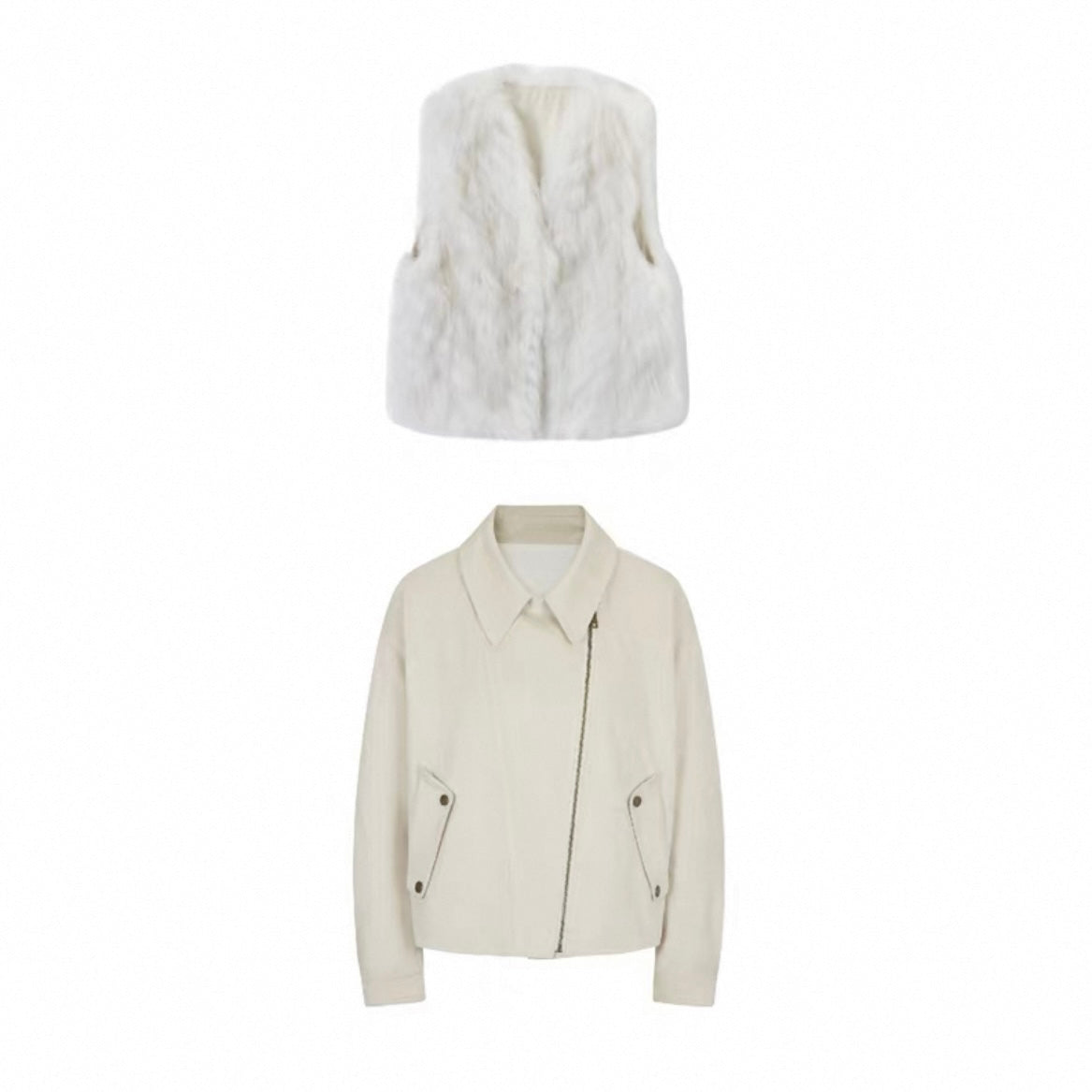 EDGII ED50AW1006 Silhouette fur coat