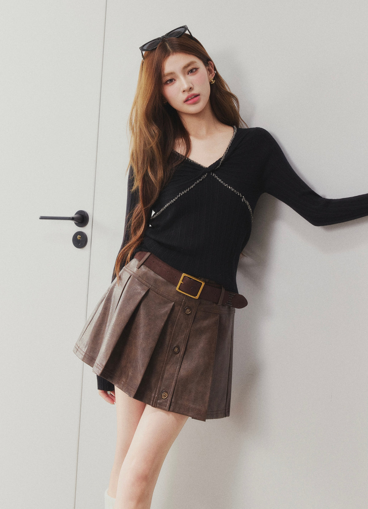 OTEBANBASS Ote260923 Beaded Twist Knot Knit Top