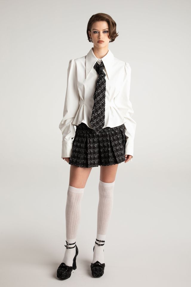 NJ Sale Kensie Top with Tie OR skirt