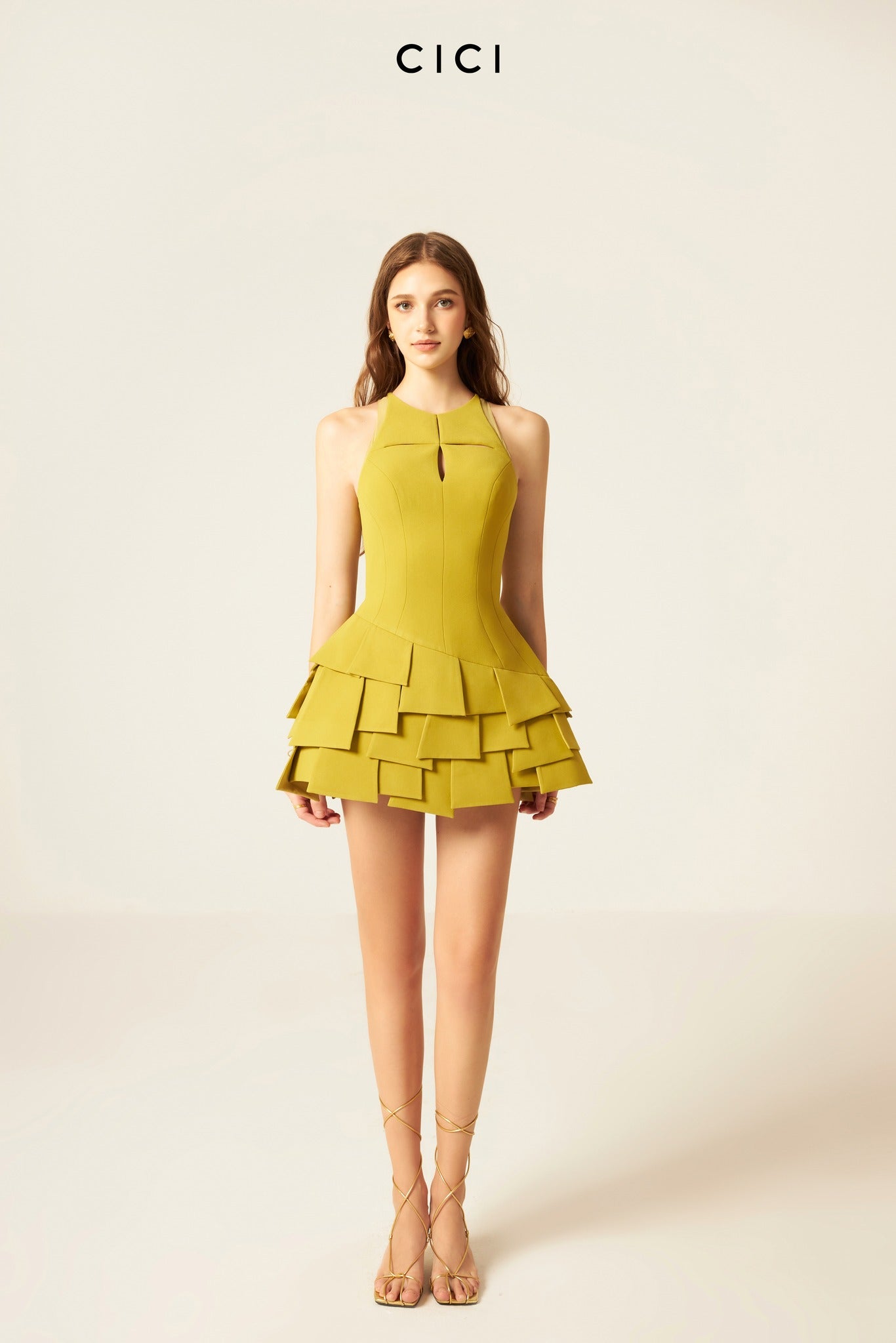 CICI Katie Halterneck Mini Dress