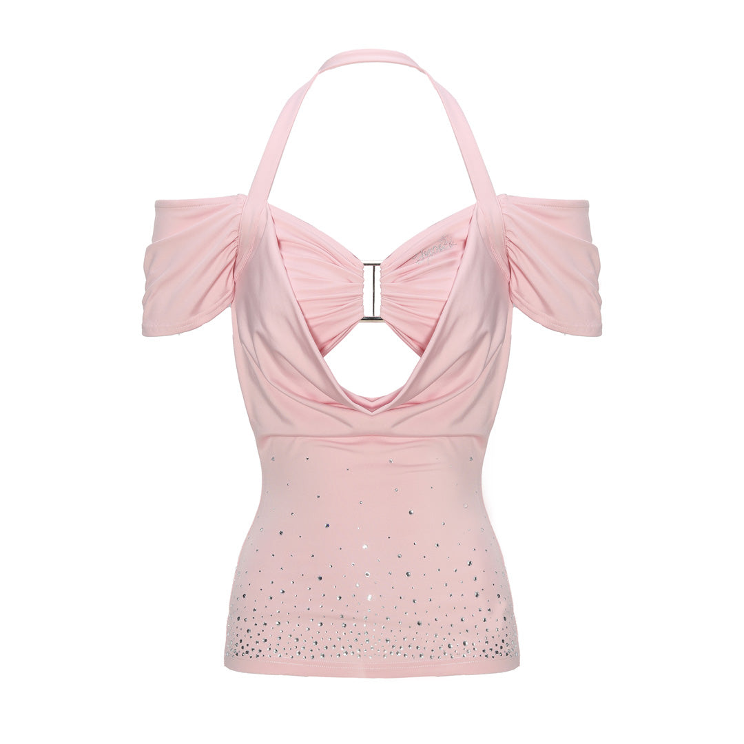 JYOSEI Halter neck diamond top