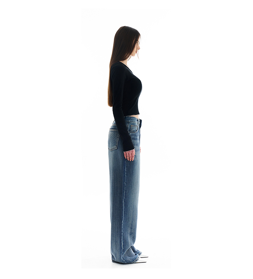 Guse New Soft Raw Pants (Deep Blue)