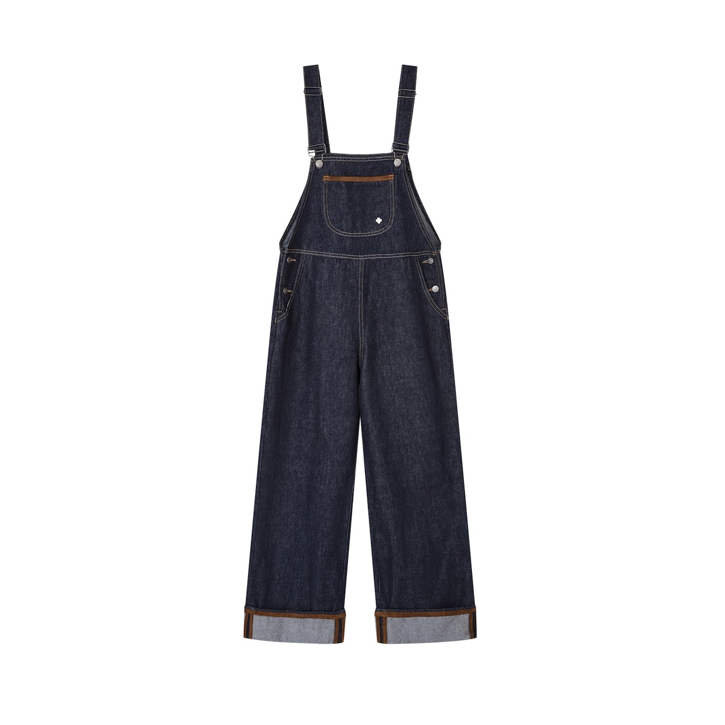 SOMESOWE S2508209 Original color denim flared overalls