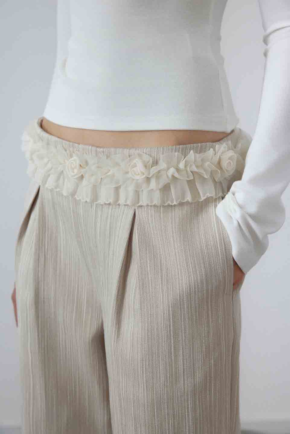 NONCESTNON N203 Lace flower pants