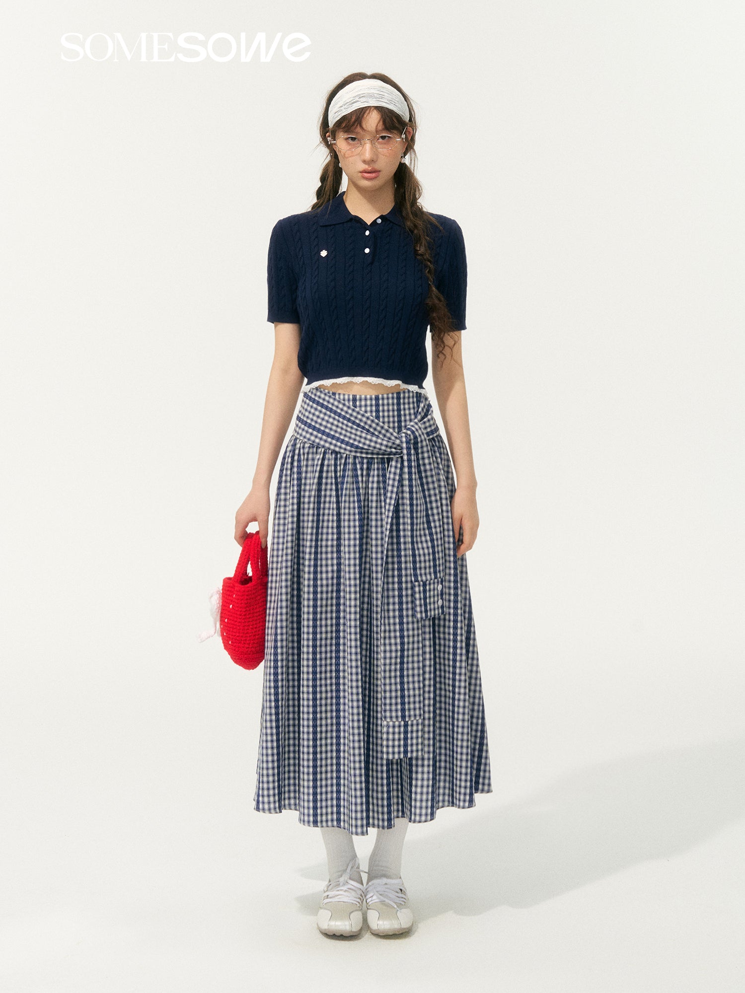 SOMESOWE S2508057 Vacation style patterned long skirt