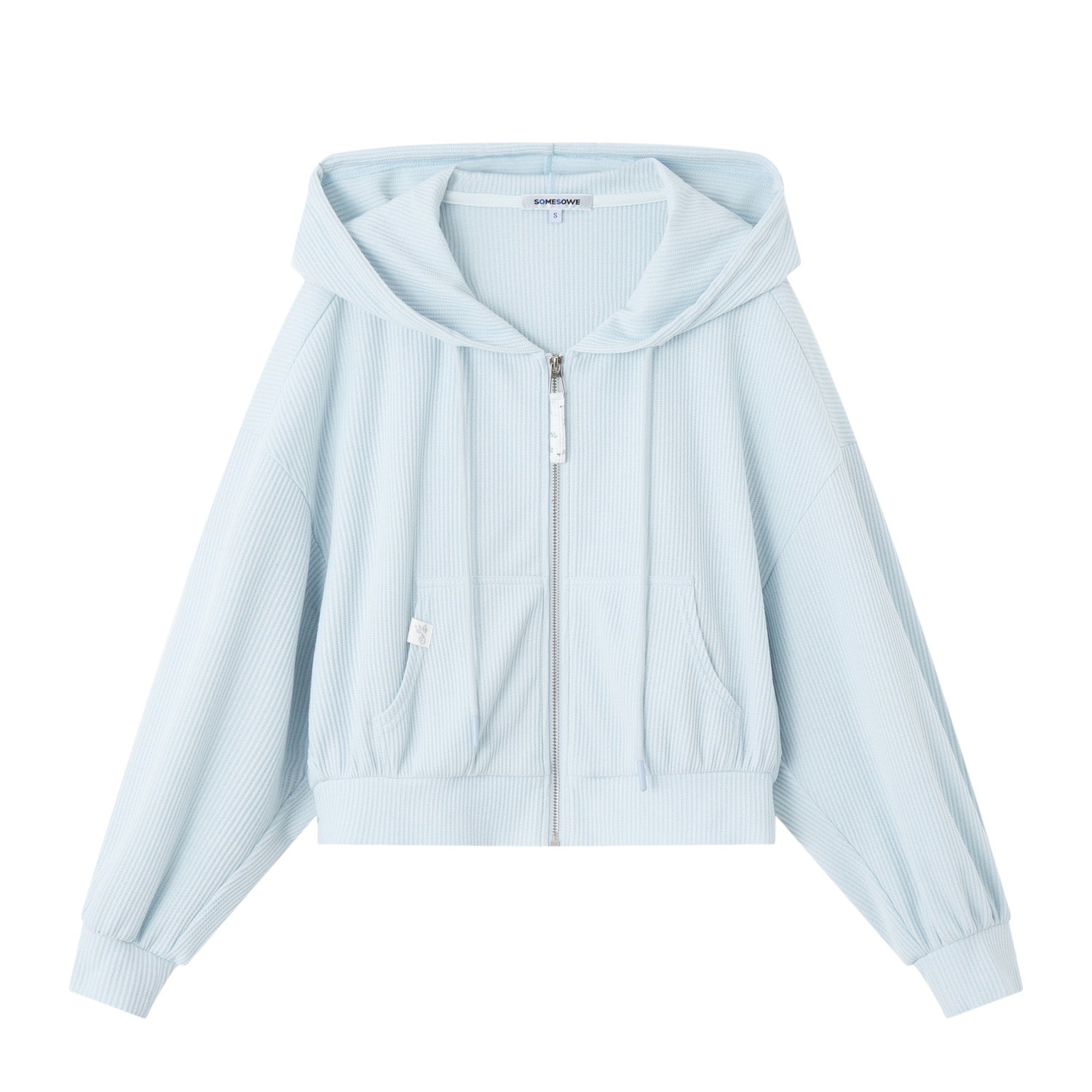 SOMESOWE S2609055&S2609056&S2609057 Waffle hooded sweatshirt + shorts + vest