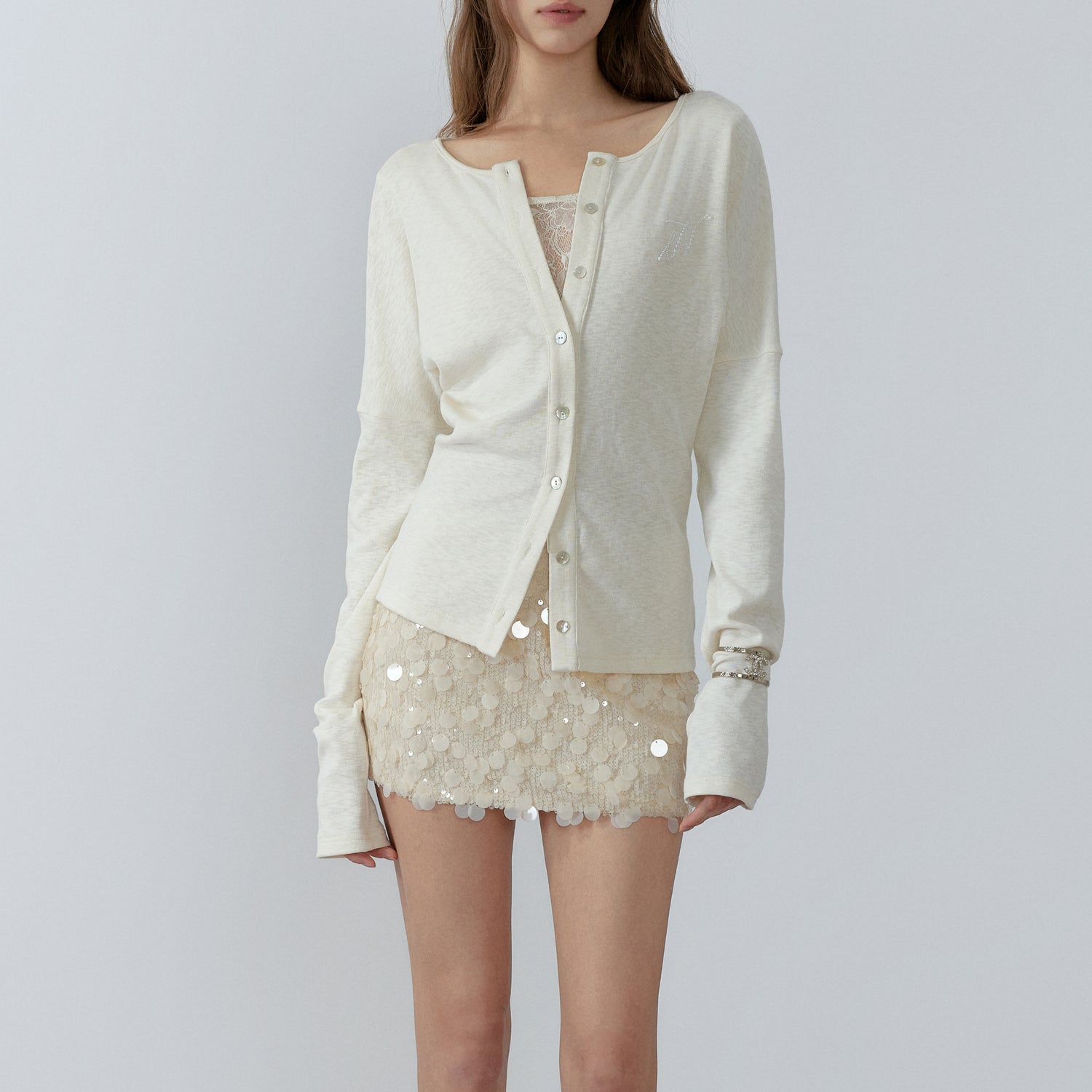 NONCESTNON N230 Sequined skirt
