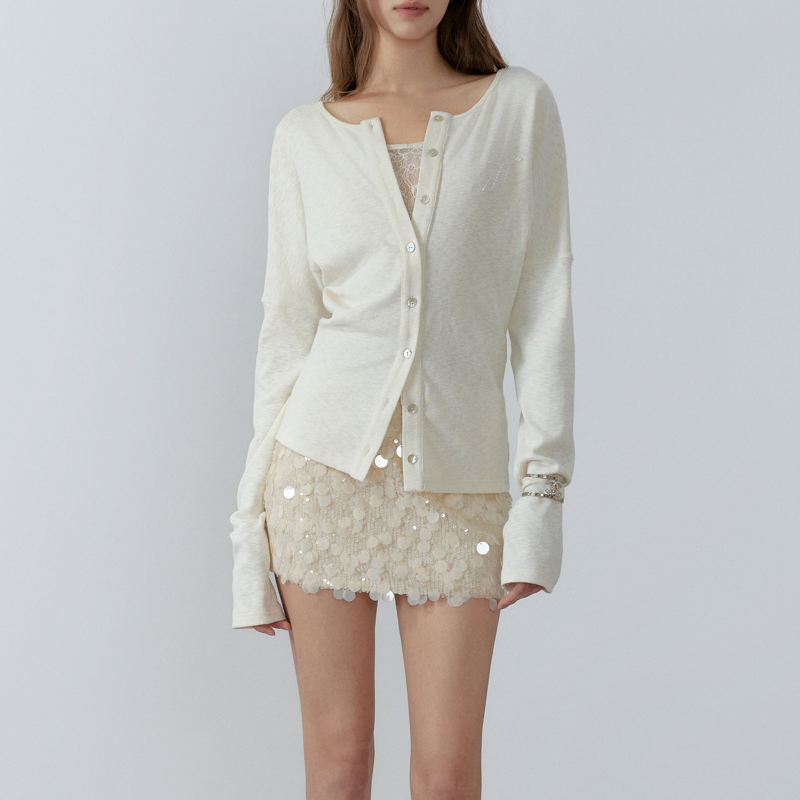NONCESTNON N230 Sequined skirt