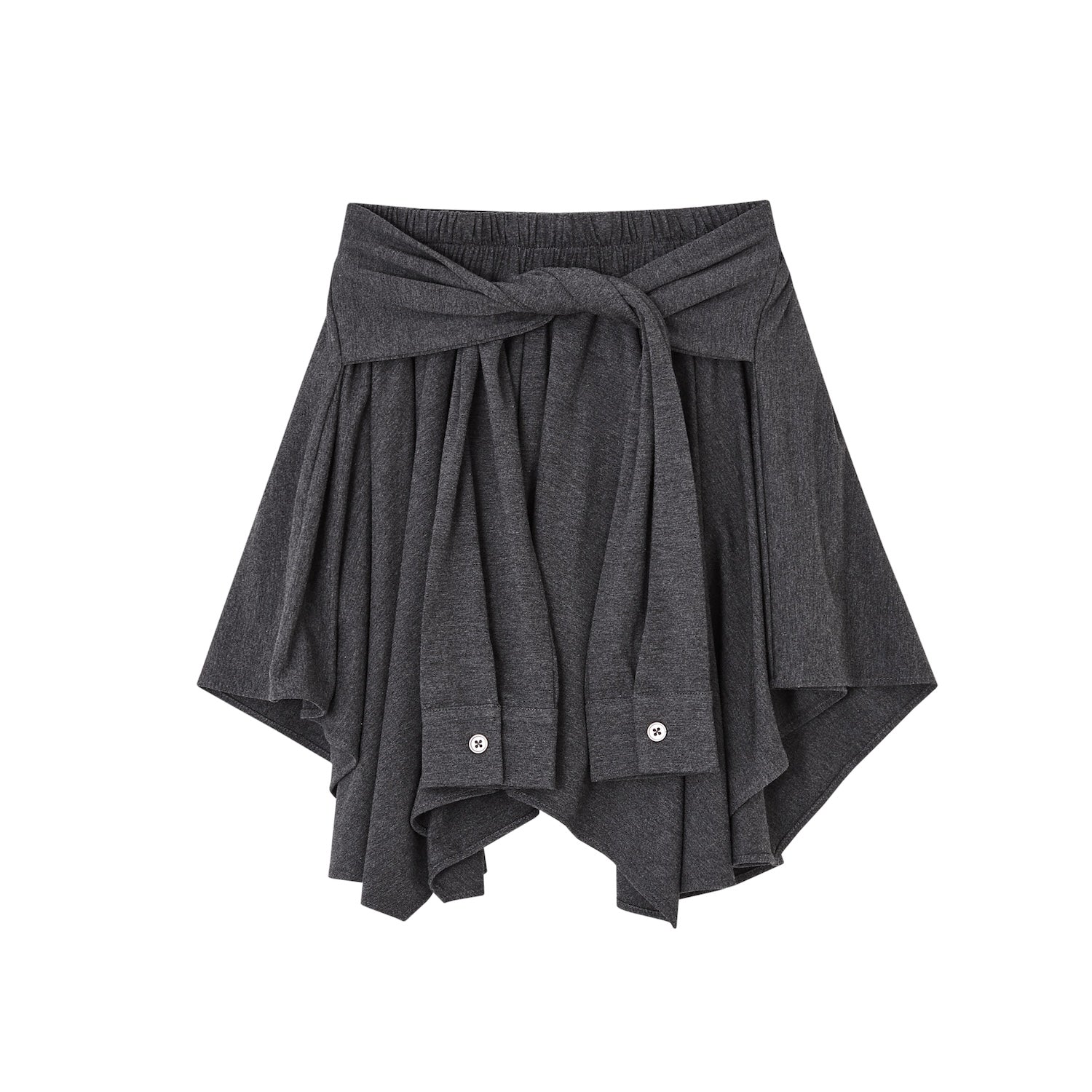 SOMESOWE S2508054 Irregular lace up skirt