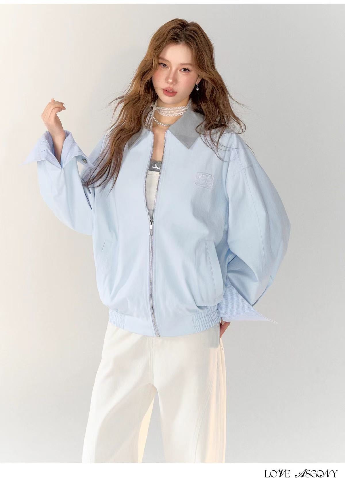 AsGony ASG24740 Casual loose jacket