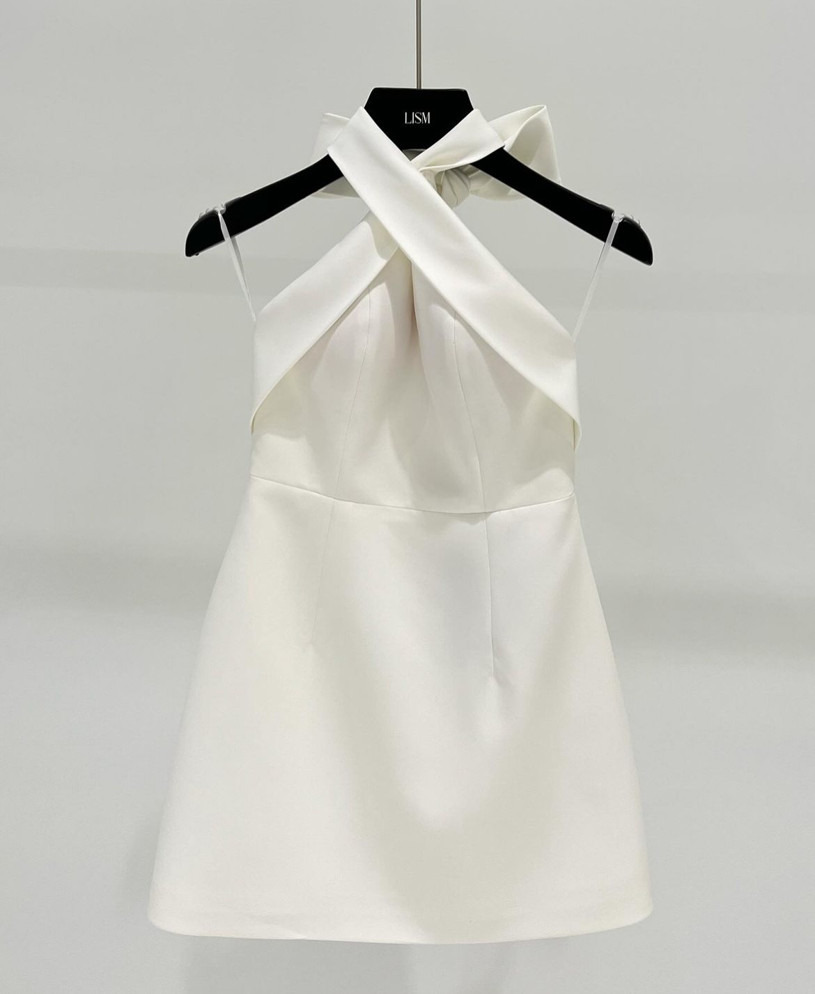 Lism Bow Halter Mini Dress(4color)