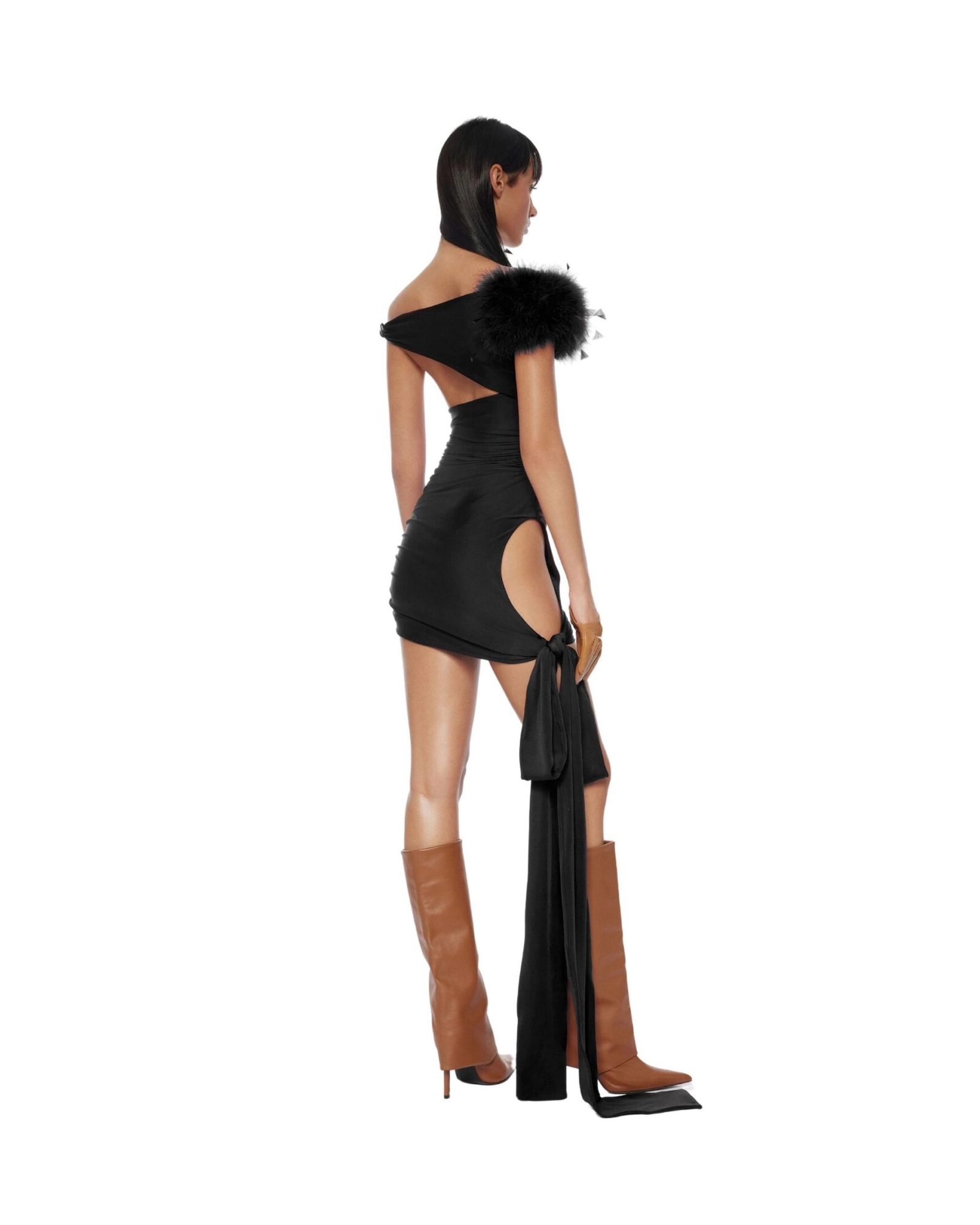FANCì CLUB Scarlet Feather Mini Dress (2color)