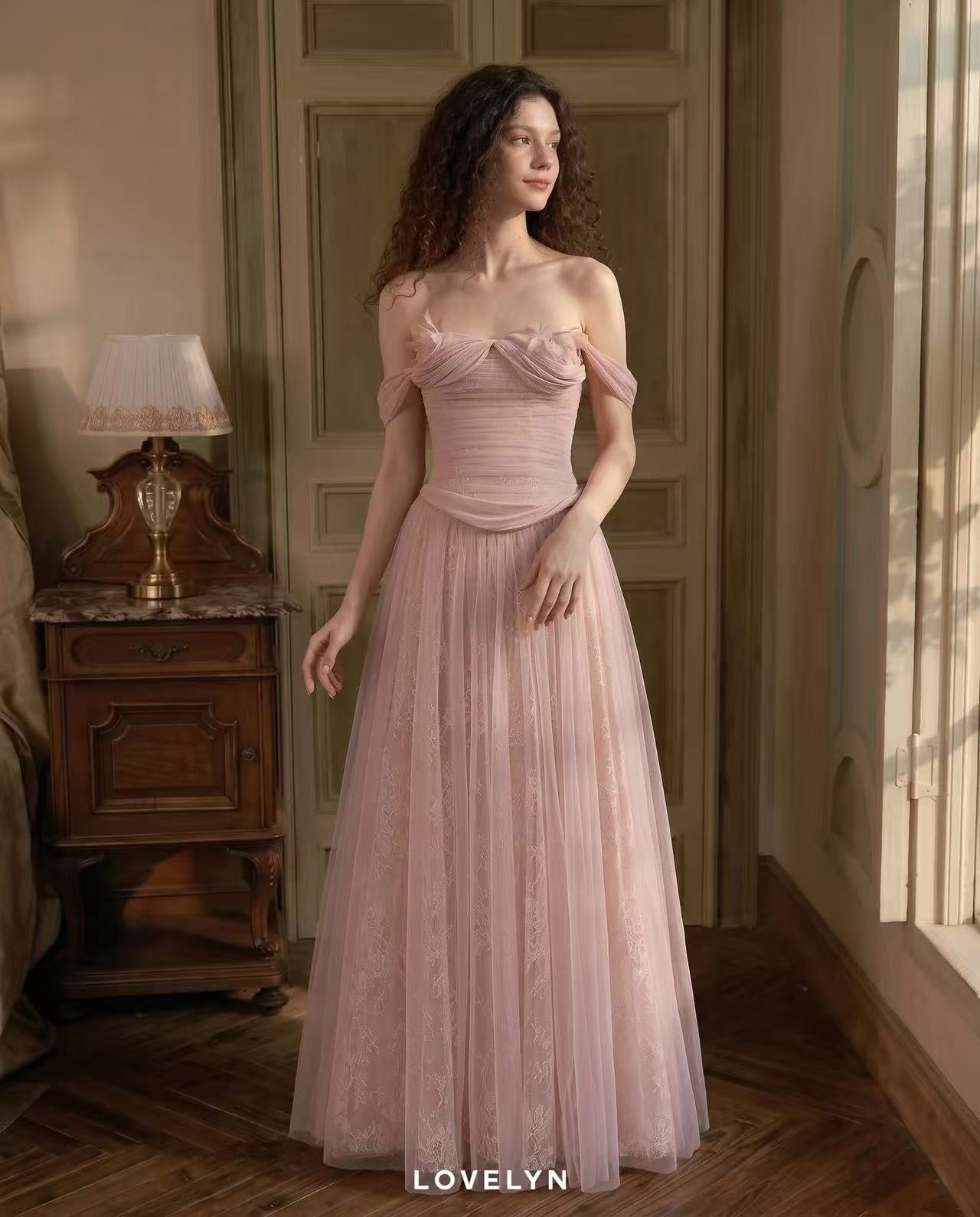 Lovelyn Rosalie Draped Gown