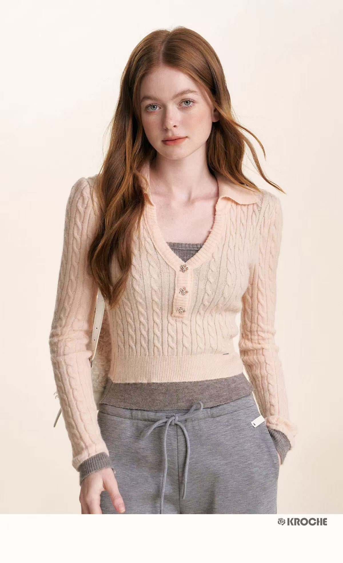 Kroche Fake two knitted base shirts