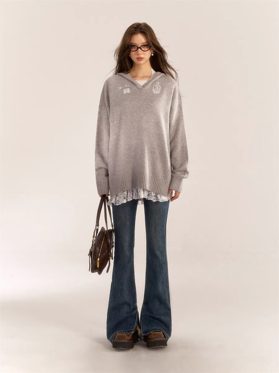 AsGony Sale ASG31009 Model Flared Jeans