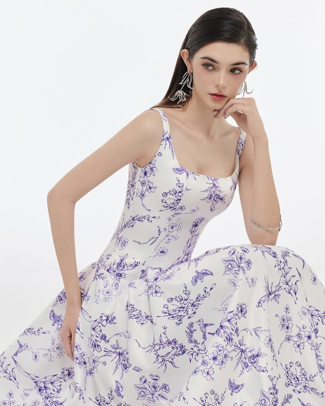 Josephine Floral camisole long dress