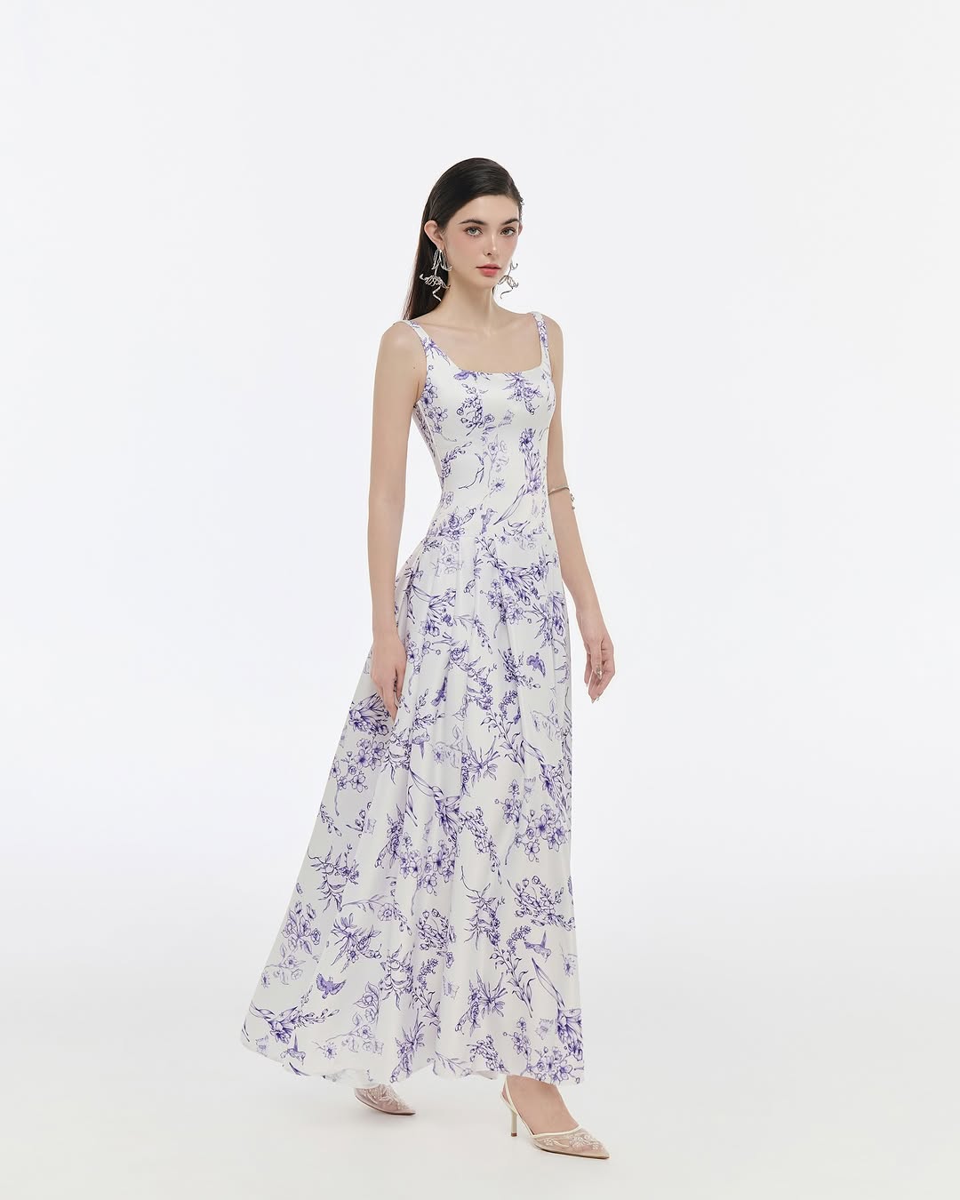 Josephine Floral camisole long dress