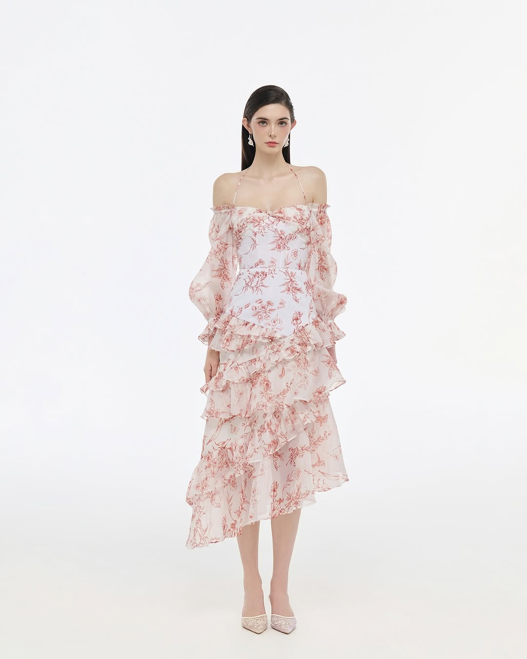 Josephine Floral off shoulder dress