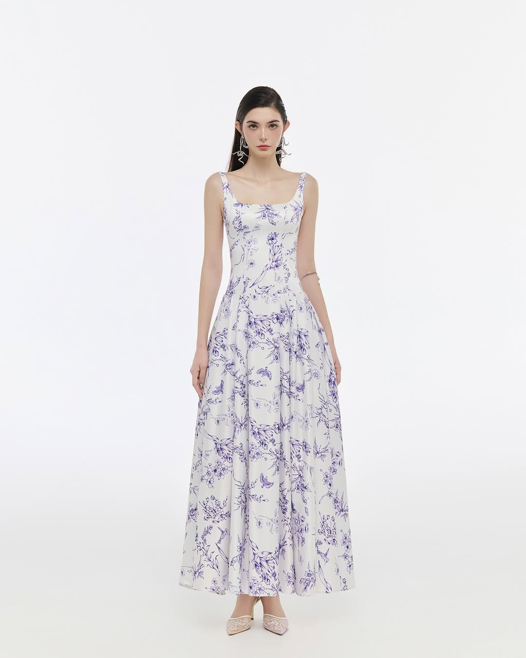 Josephine Floral camisole long dress