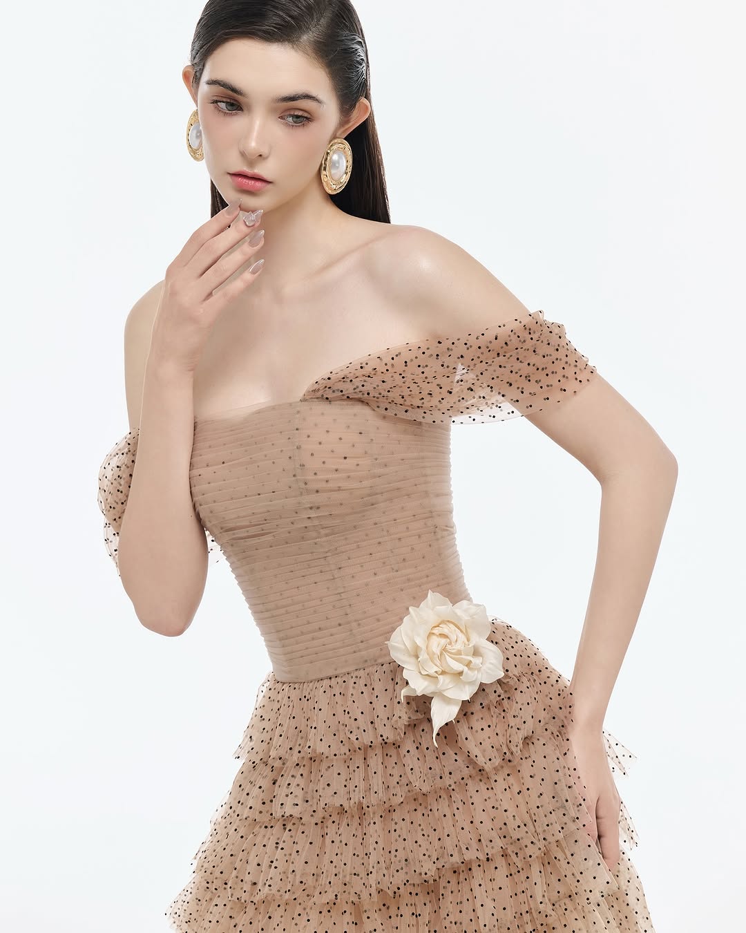 Josephine Off shoulder tiered dress