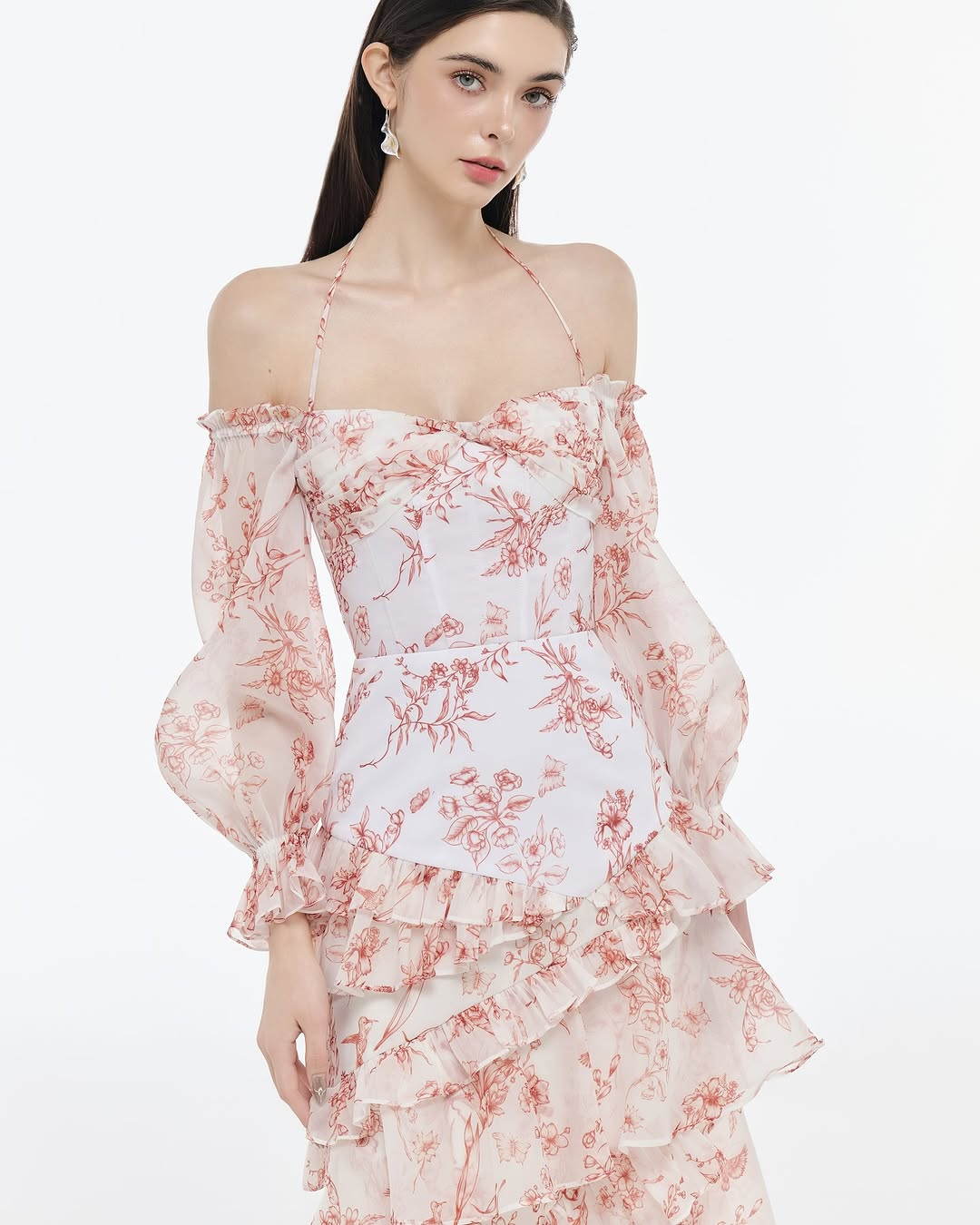 Josephine Floral off shoulder dress