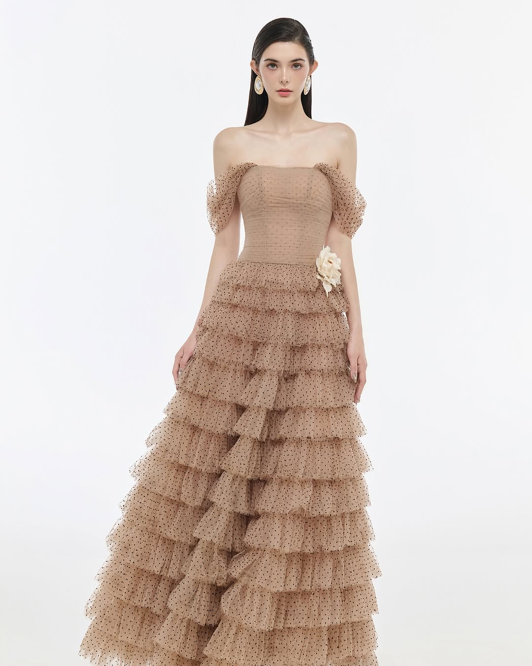 Josephine Off shoulder tiered dress