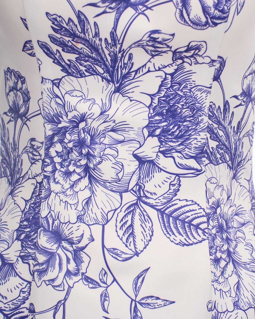 Josephine Blue and white porcelain camisole dress