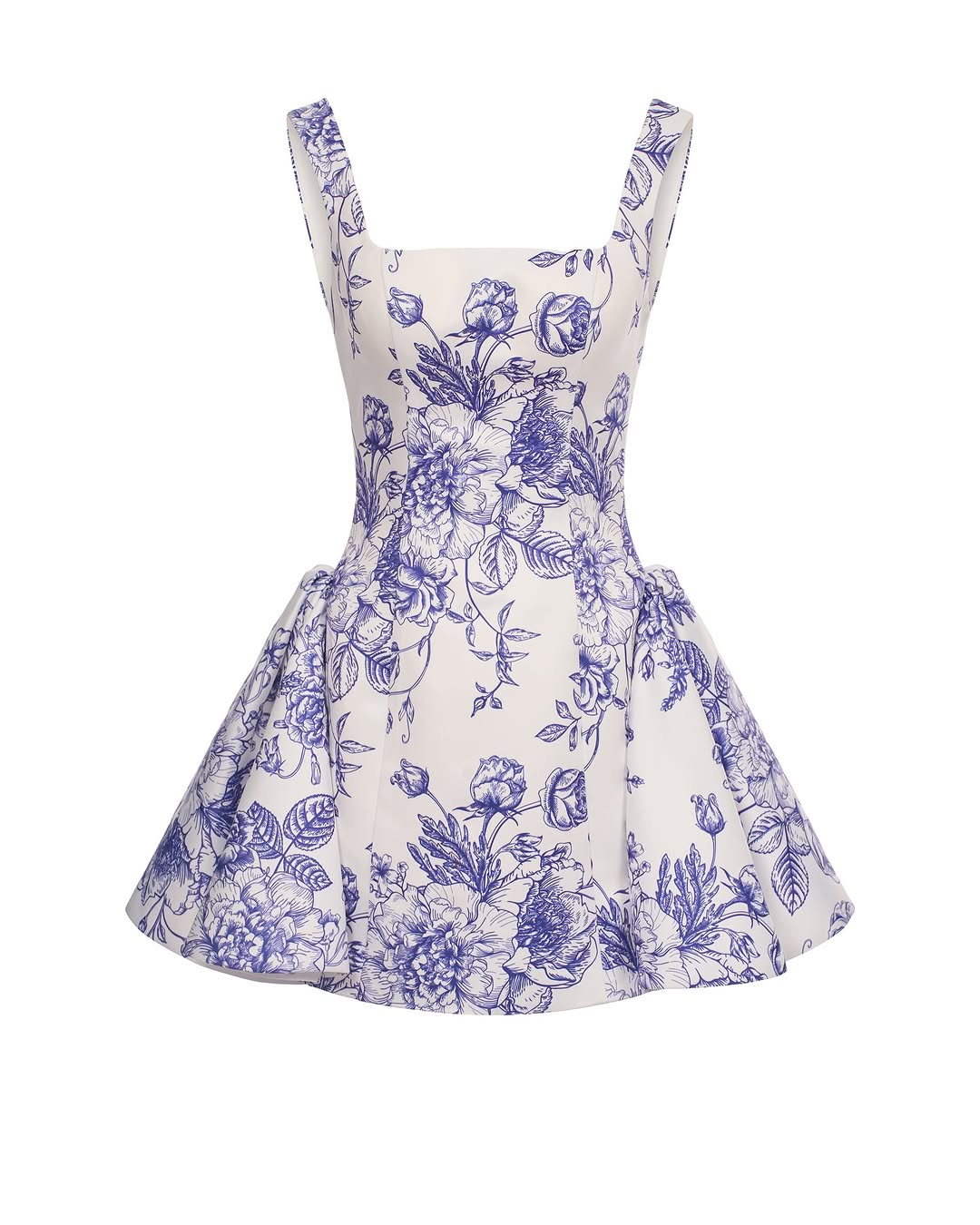 Josephine Blue and white porcelain camisole dress