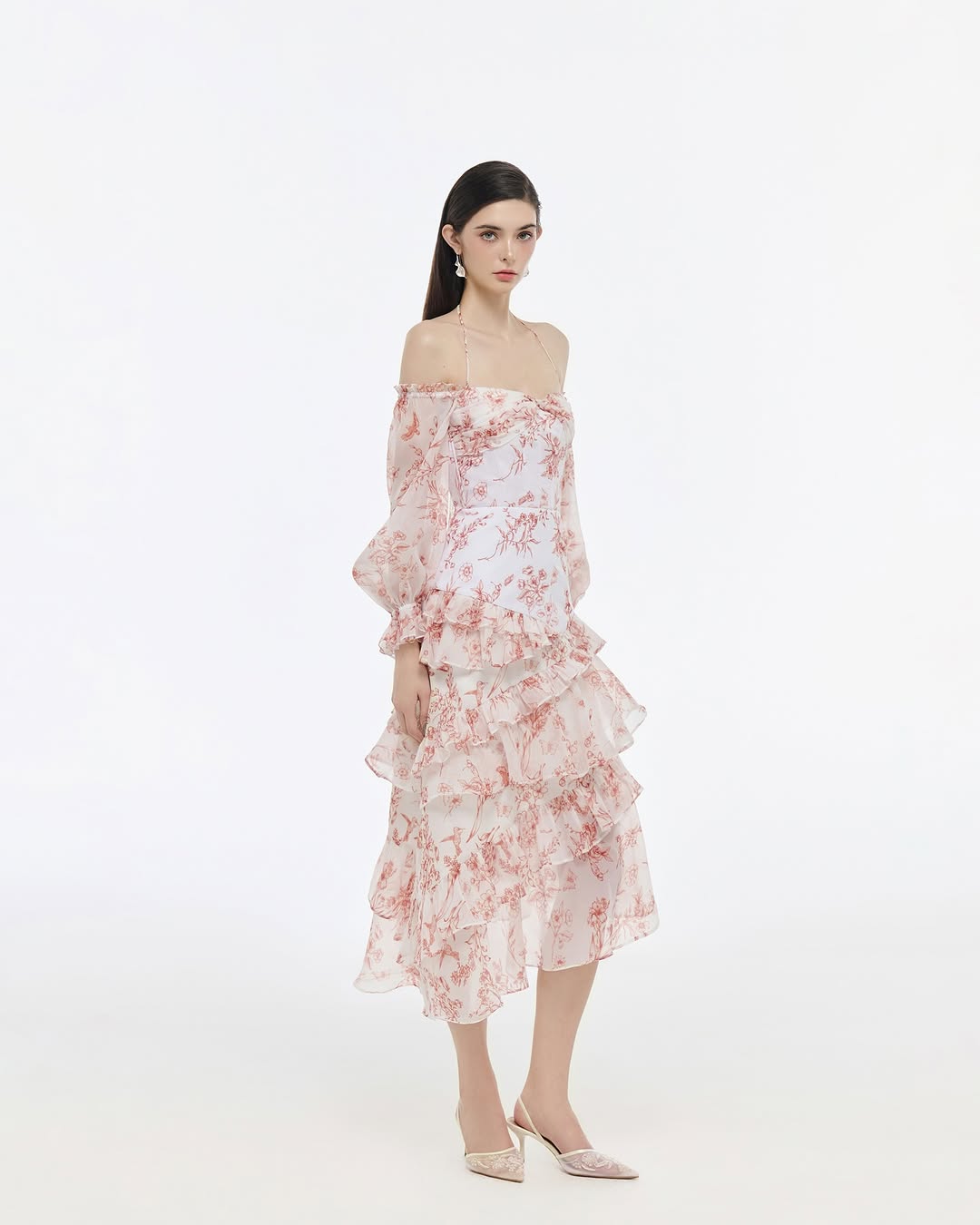 Josephine Floral off shoulder dress