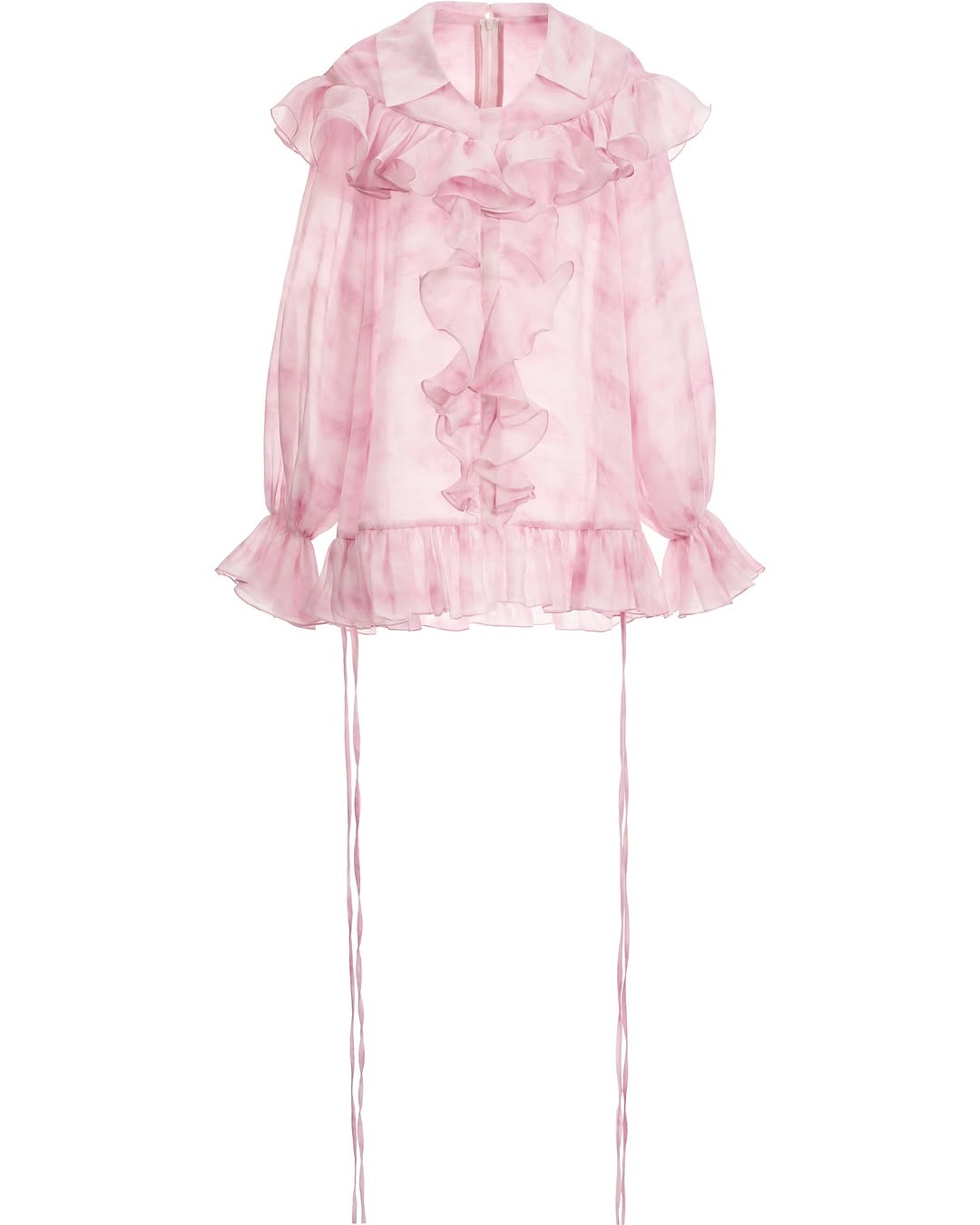 Josephine Petal tie dye long sleeved dress