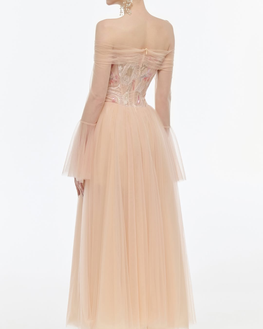 Josephine Off shoulder chiffon dress