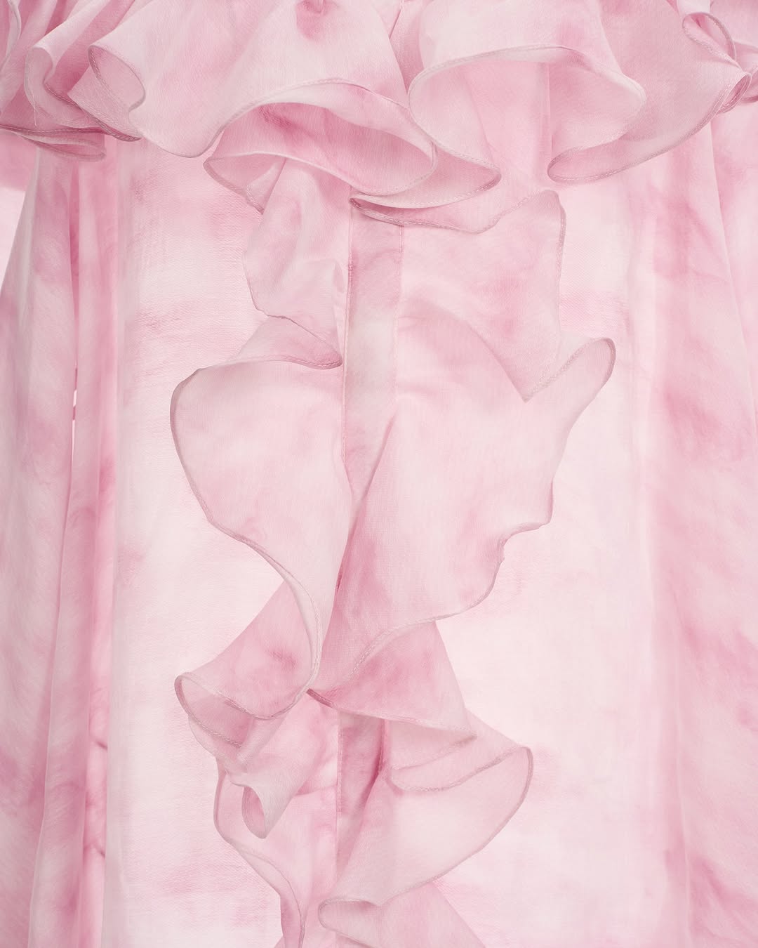 Josephine Petal tie dye long sleeved dress
