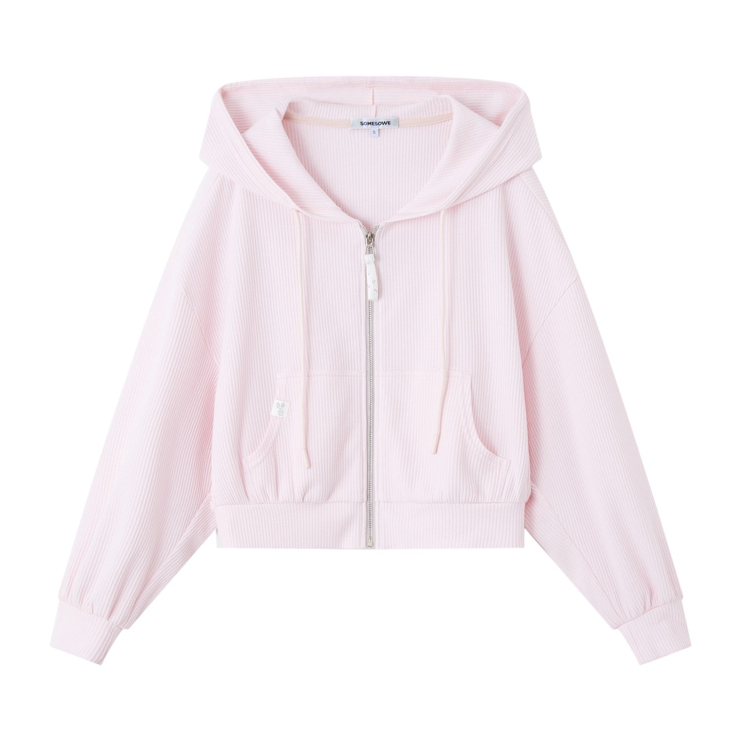 SOMESOWE S2609055&S2609056&S2609057 Waffle hooded sweatshirt + shorts + vest