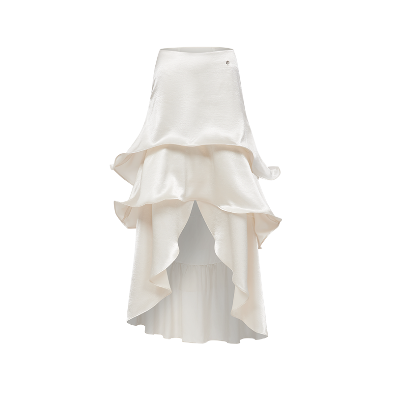 SHEERLUCK SLTZ26312 Satin patchwork fishbone corset + skirt