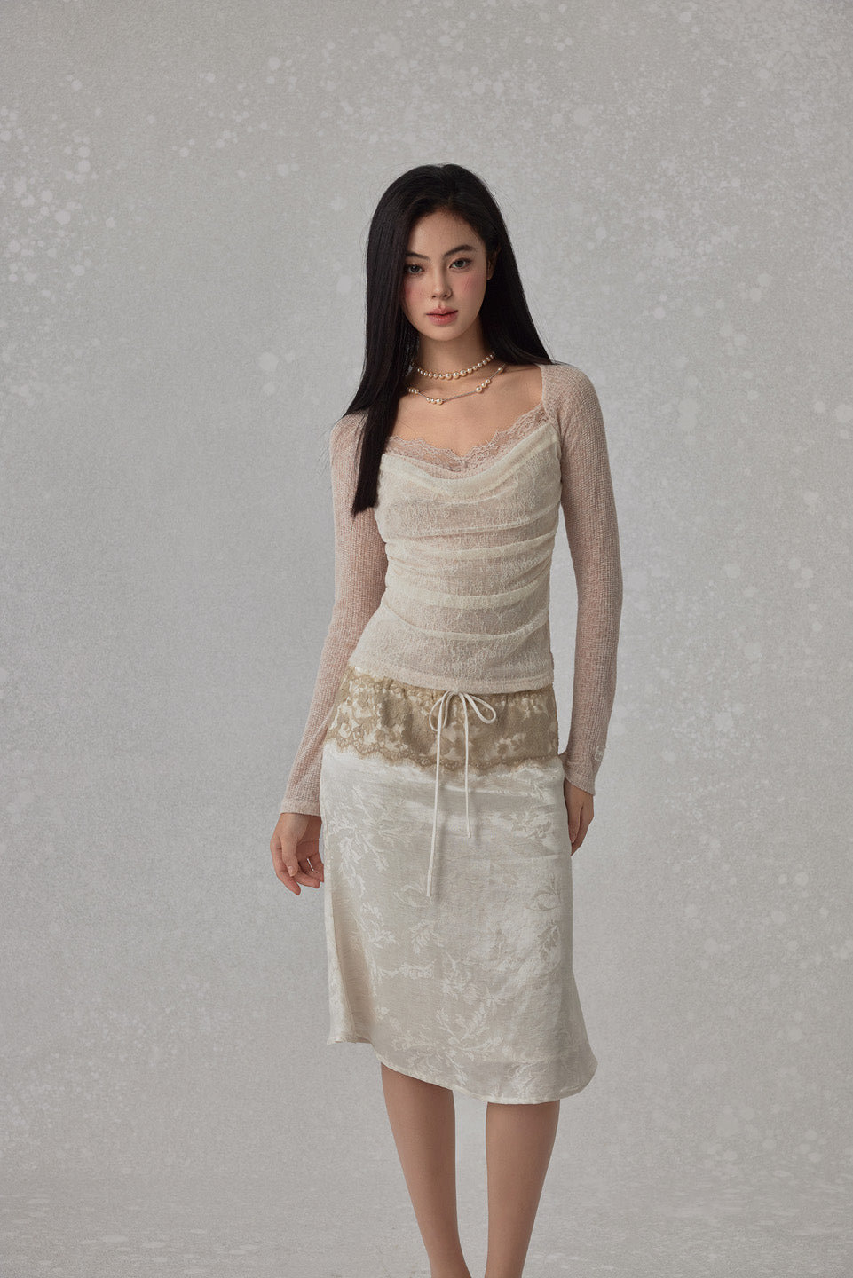 NONCESTNON N245 Fish tail lace skirt