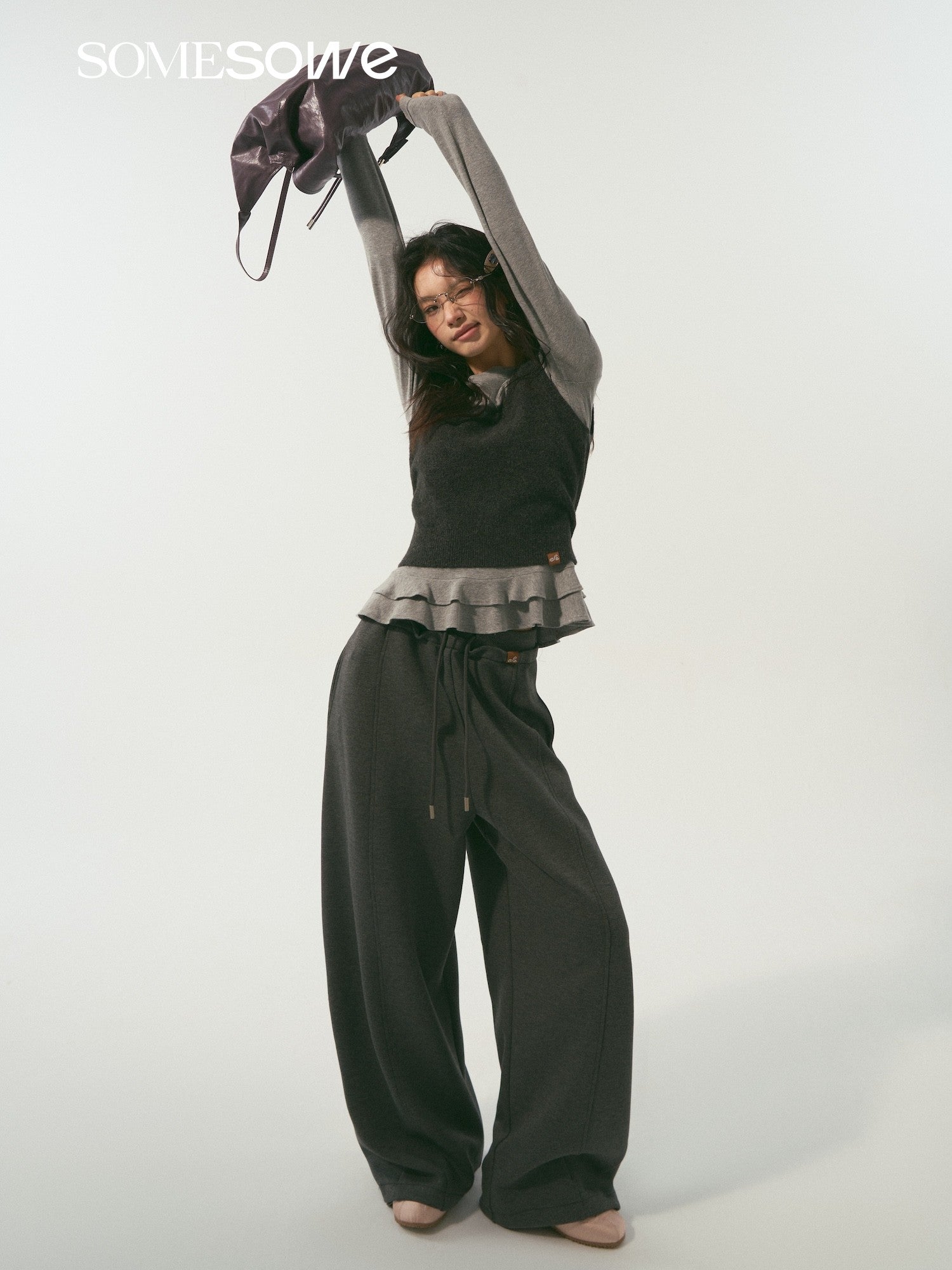 SOMESOWE S2509008 Two-piece knitted vest set