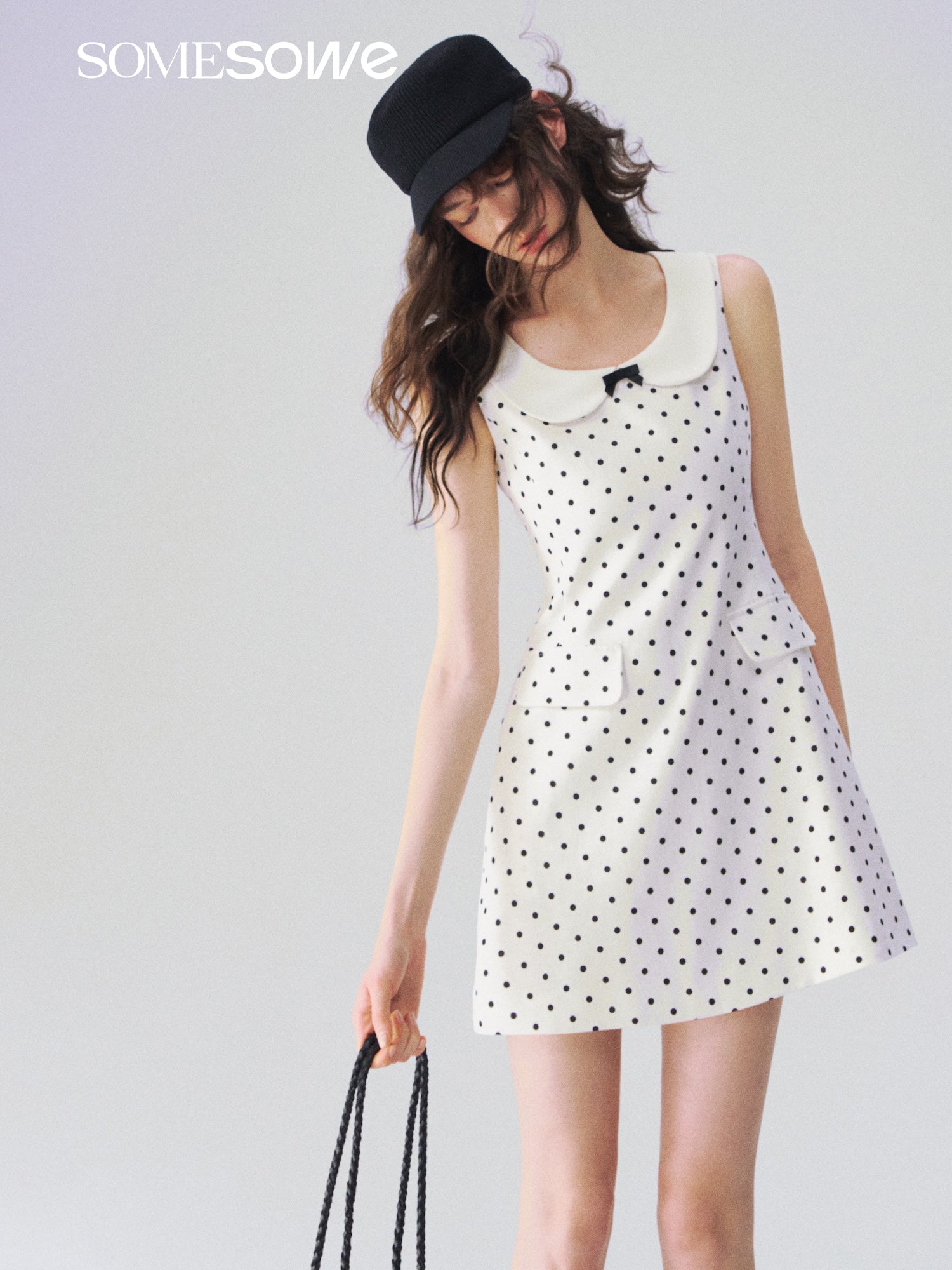 SOMESOWE S2609088 Cruella polka dot princess dress