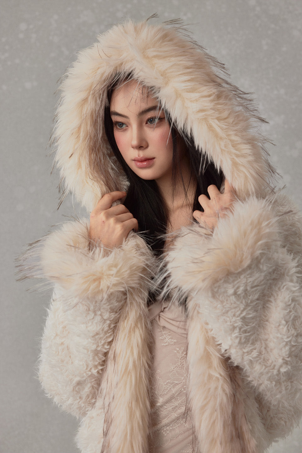 NONCESTNON N254 Lamb wool long coat