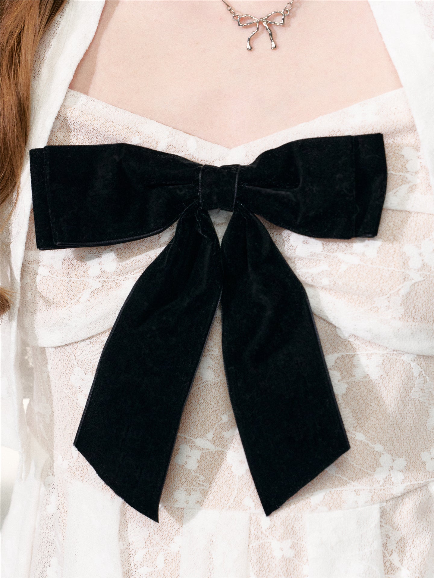 16DEWS 16D26105&16D26106 Lace jacquard flared sleeve cardigan + camisole