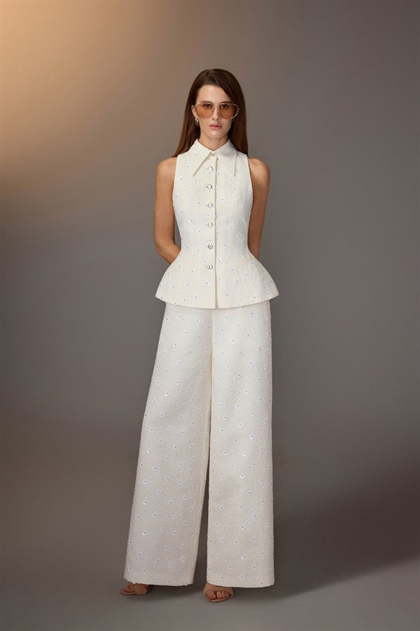 KEIRA TONG Kodemari Waistcoat & Kodemari Wide-leg Pants