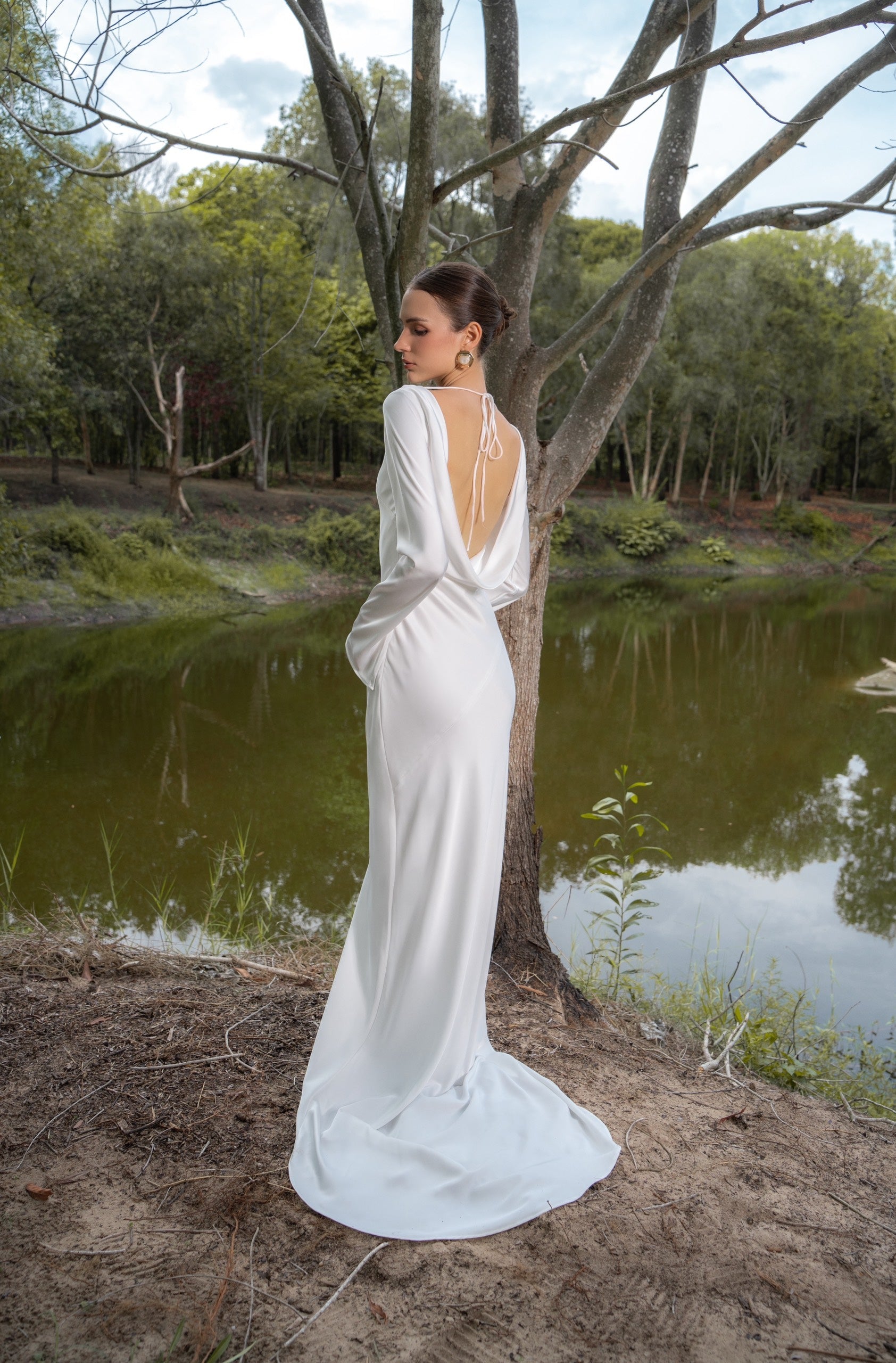 KISSERINE LILY SILK DRESS(4color)